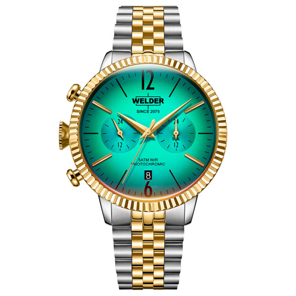 часовник welder moody wwrc872 злато и стомана фотохромно стъкло classicwatches.bg