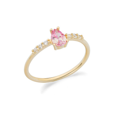 COMETE AMBROSIA ЗЛАТЕН ПРЪСТЕН С ЦИРКОНИИ KAAZ022