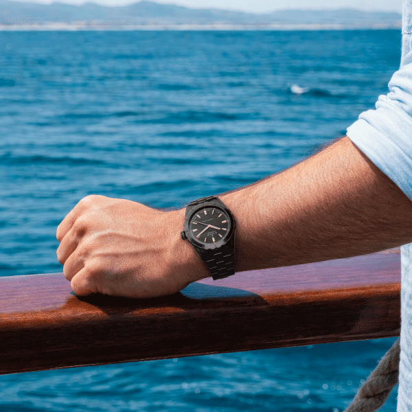 часовник edox grand ocean automatic black steel bracelet classicwatches.bg