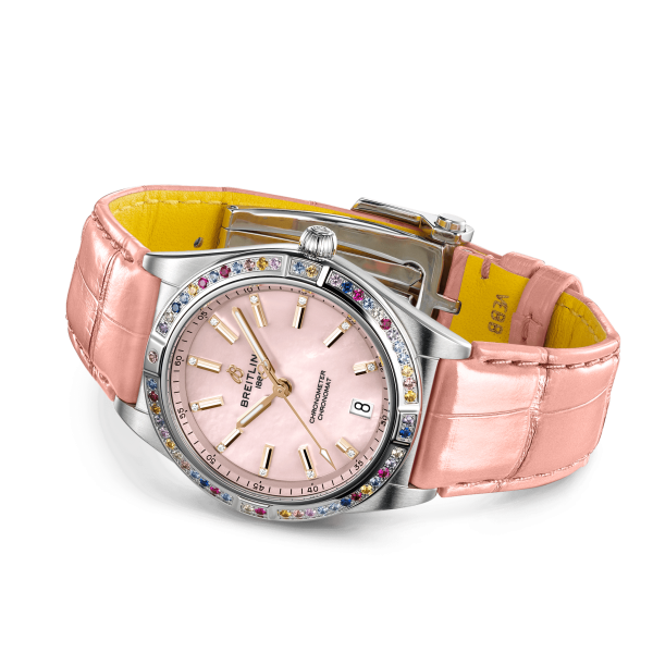 дамски часовник автоматичен breitling-chronomat-south-sea-g10380bb1k1p1-side-view-classicwatches