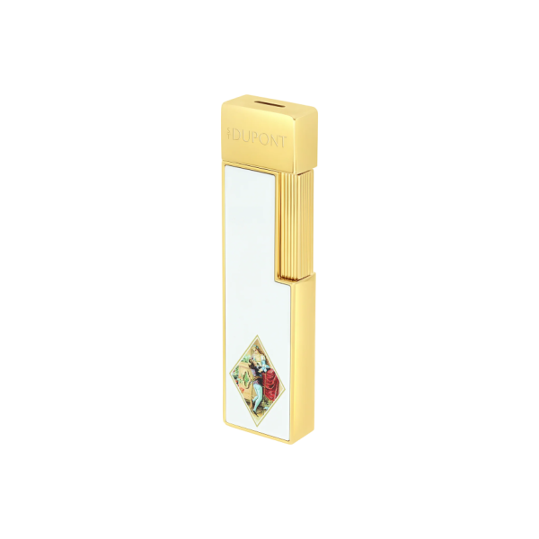 Запалка S.T.Dupont TWIGGY LACQUERED LIGHTER ROMEO y JULIETA WHITE 30150