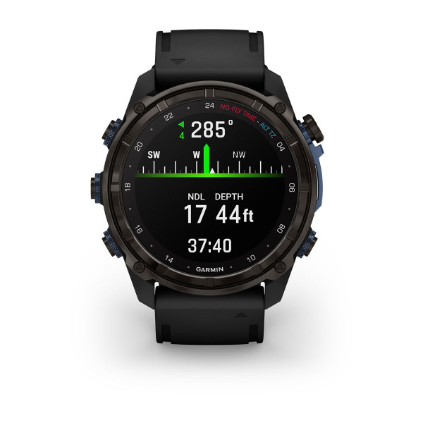 Garmin Descent Mk3i Carbon Grey DLC титан с черна силиконова каишка 010-02752-16