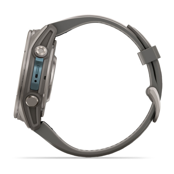 Garmin Fenix 9 Titanium с Pebble Grey силиконова каишка 010-04761-11