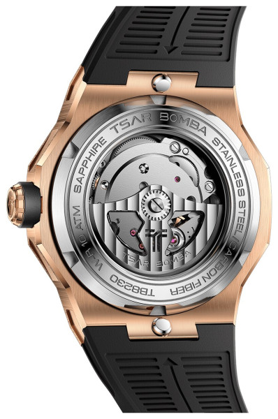 TSAR BOMBA Electron-Carbon-X II Carbon Fiber Rose Gold Black TB8230-03