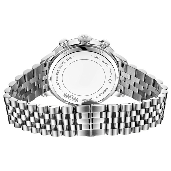 welder wwrc870 мъжки часовник двойно време стоманена верижка classicwatches.bg