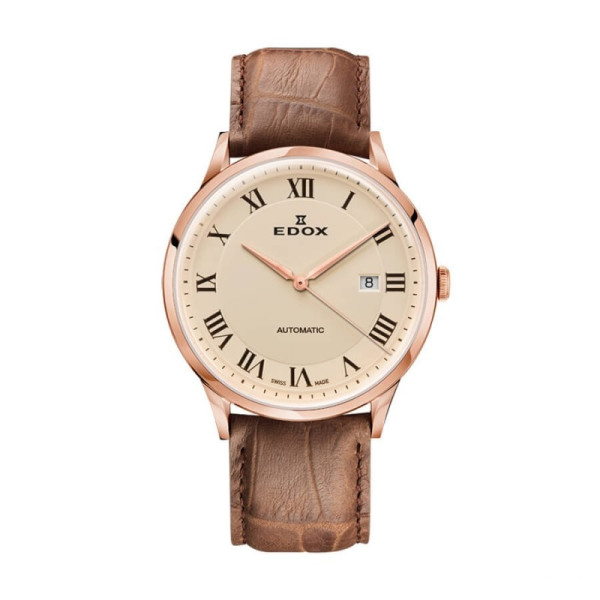 EDOX LES VANBERTS AUTOMATIC 42MM MEN'S WATCH 80106 37RC BER