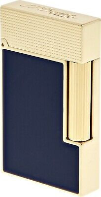 ЗАПАЛКА S.T.DUPONT LINE 2 MICRO DIAMOND YELLOW GOLD § BLUE NATURAL LACQUER C16457