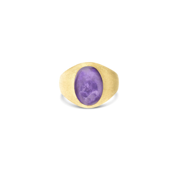 Nanis Boules Violetta Small пръстен лепифолит, седеф, планински кристал AH9-609