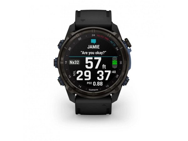 GARMIN Descent™ Mk3i - 51мм Carbon grey DLC титан с черна силиконова каишка