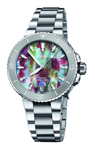 ORIS AQUIS DATE 36.5MM LADIES WATCH 733 7770 4150 - Set