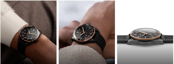 NORQAIN Adventure Sport 37mm N1800.08B02.B01 дамски луксозен модел с червено злато – classicwatches.bg