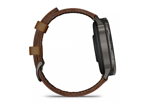 ЧАСОВНИК GARMIN VENU 4 45ММ SLATE С BROWN КОЖЕНА КАИШКА 010-03014-03
