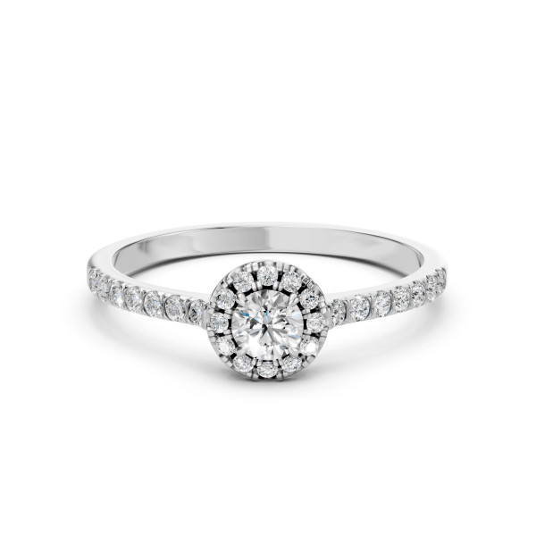 Cara пръстен с диаманти 0.20+0.28 ct – ЗЛАТНО БИЖУ 14К K101-10095W(3.7)/14K