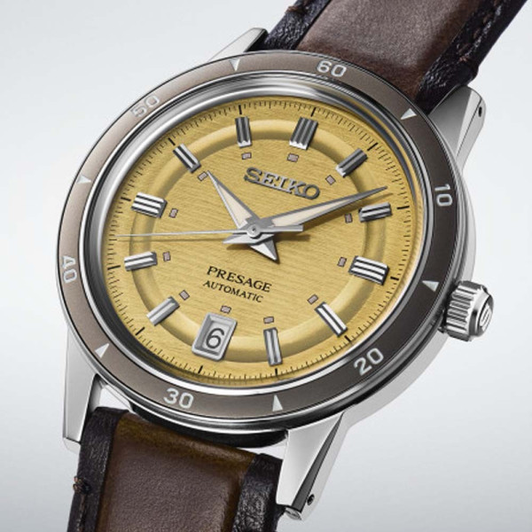 часовник seiko presage srpl75j1 златист циферблат classicwatches.bg
