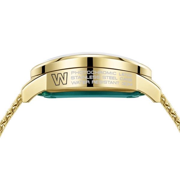 welder edge wmd2001 gold mesh strap photochromic glass classicwatches.bg