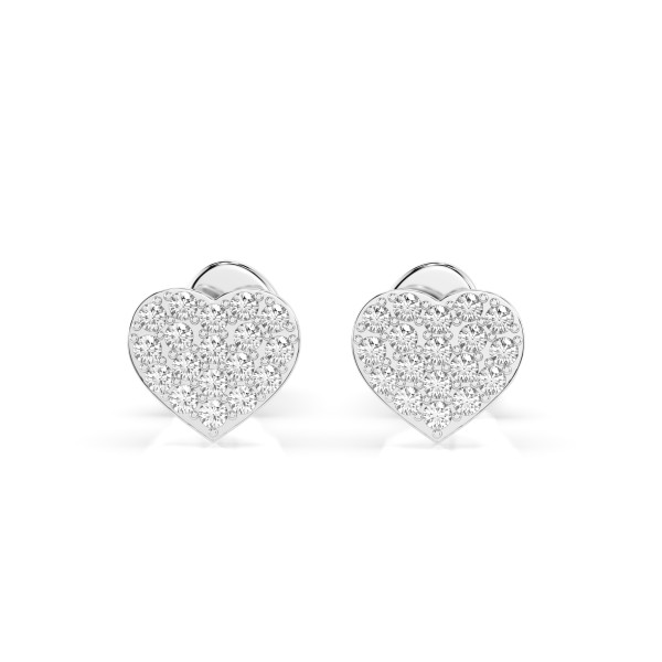 златни обеци cara diamanti 102 10097 с диаманти 18к злато gold diamond earrings classicwatches.bg