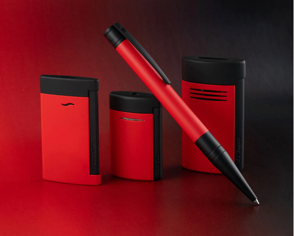 ХИМИКАЛКА S.T.DUPONT D-INITIAL BLACK /MATT RED 265116
