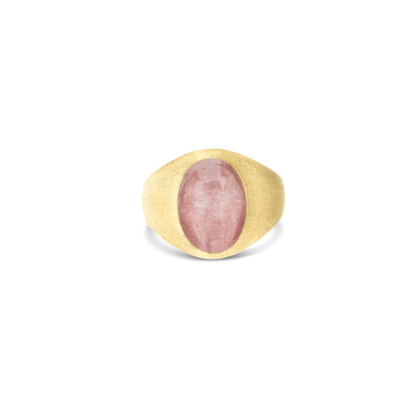 Nanis Boules Rosolio Small пръстен планински кристал, ягодов кварц, седеф AH8-609
