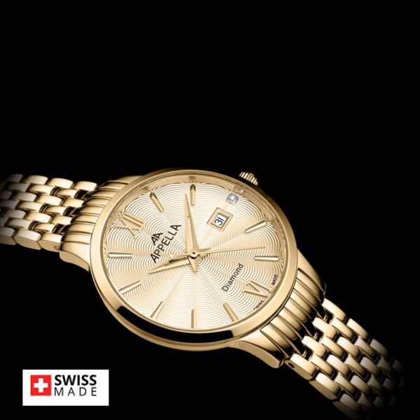 Appella L50012.1161DQ дамски часовник с диамант ClassicWatches.bg