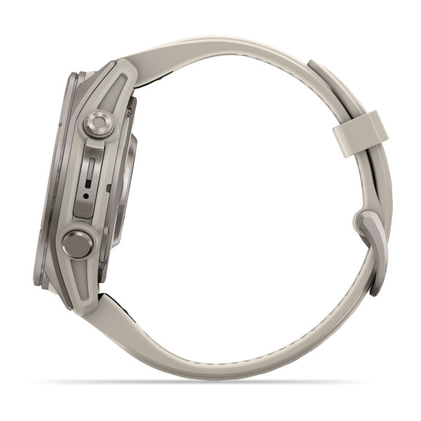 Garmin Fenix 9 Titanium с Fog Grey силиконова каишка 010-04761-01