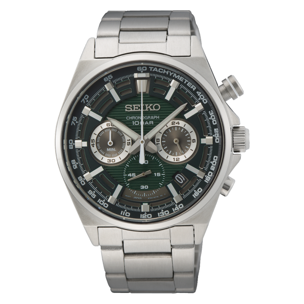 SEIKO SPORT CHRONO RACING 41MM MEN'S WATCH SSB405P1