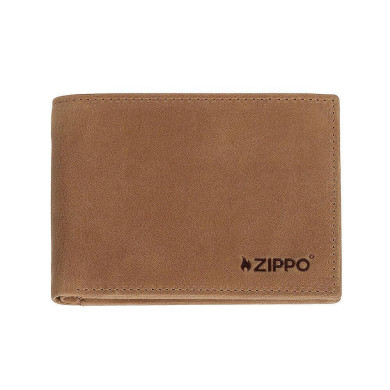 Мъжки портфейл Zippo - Vintage, с монетник, кафяв