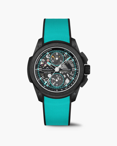 часовник norqain wild one skeleton chrono turquoise n3002 40q01 b07 classicwatches.bg
