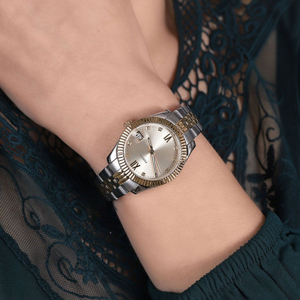 дамски часовник fossil златист циферблат scarlette mini колекция classicwatches.bg