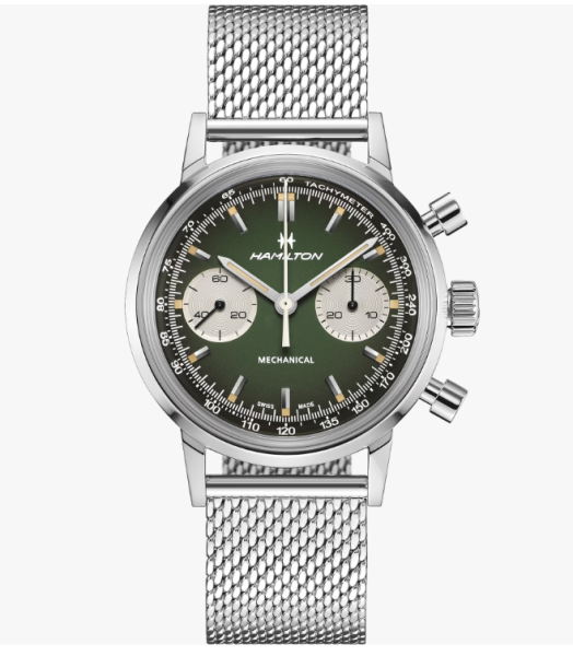 часовник hamilton h38429861 с хронограф и тахиметър classicwatches.bg