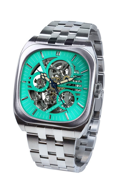 POLJOT INTERNATIONAL BOLSHOI NUTCRACKER AUTOMATIC EXOTIC GREENY MEN'S WATCH LIMITED EDITION 5PCS 2820.1000135B