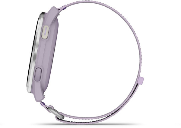 Garmin Approach® J1 GPS смарт часовник с Silver алуминиев безел и Lilac Comfortfit каишка 010-03898-10