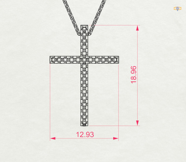 CARA DIAMANTI Златно колие с диаманти K104-10026W