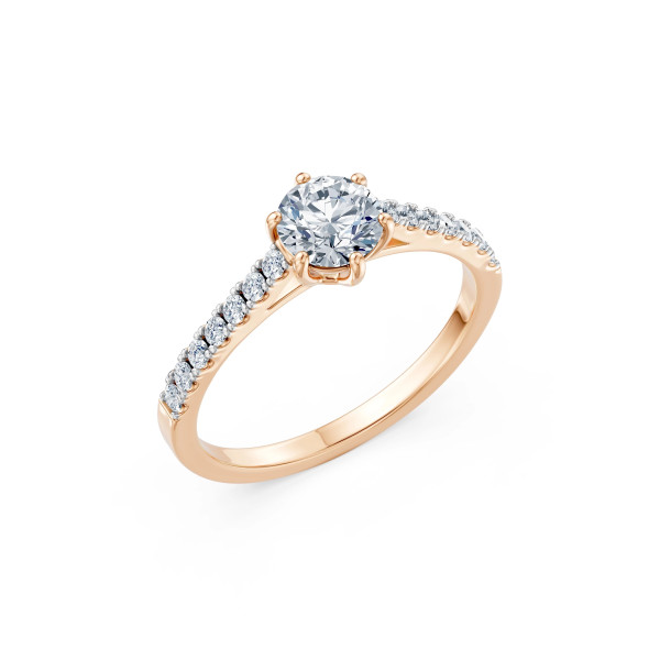 Cara пръстен с диаманти 0.70+0.25 ct GIA сертификат – ЗЛАТНО БИЖУ 14К K101-10093R(5.7)/14K