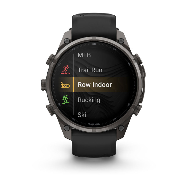 Garmin Fenix 9 Pro inReach Carbon Gray DLC Titanium с Black/Pebble Grey силиконова каишка 010-04336-11