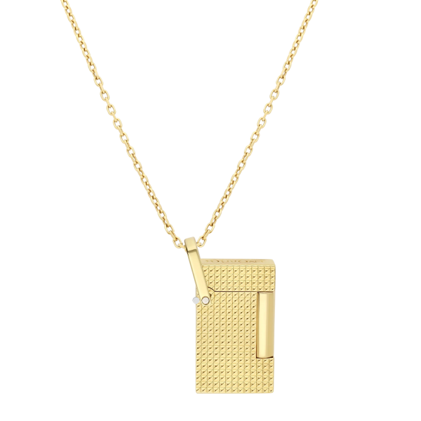 Запалка S.T.Dupont Lighter necklace Diamond head golden K27067CH