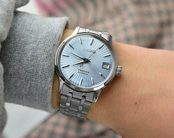Часовник Seiko, Seiko Presage SRP841J1, мъжки автоматичен часовник Seiko, Seiko Presage automatic, Presage ice blue dial
