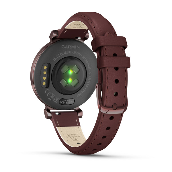 Garmin Lily 2 Classic Dark Bronze с Mulberry кожена каишка 010-02839-73