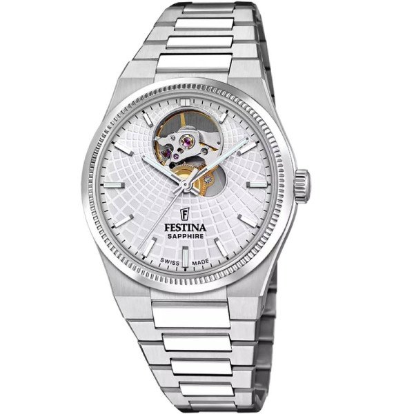 Festina F20054/1 дамски автоматичен часовник с открит баланс ClassicWatches.bg
