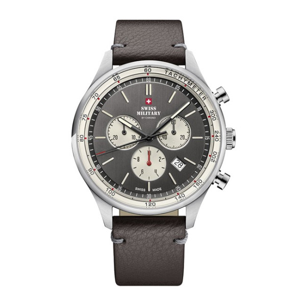 Swiss Military By Chrono SM34081.12 мъжки часовник със сив циферблат – classicwatches.bg