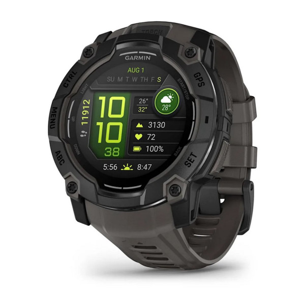 мъжки часовник Garmin Instinct 3 AMOLED 50 мм отпред – ClassicWatches.bg