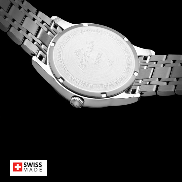 часовник Appella L70008.5163QF мъжки модел със стоманена верижка classicwatches.bg