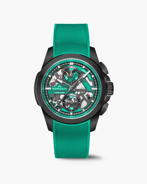 Часовник NORQAIN Independence Skeleton Chrono 42mm N3200.40T02.J01 – титаниев корпус с DLC покритие – classicwatches.bg