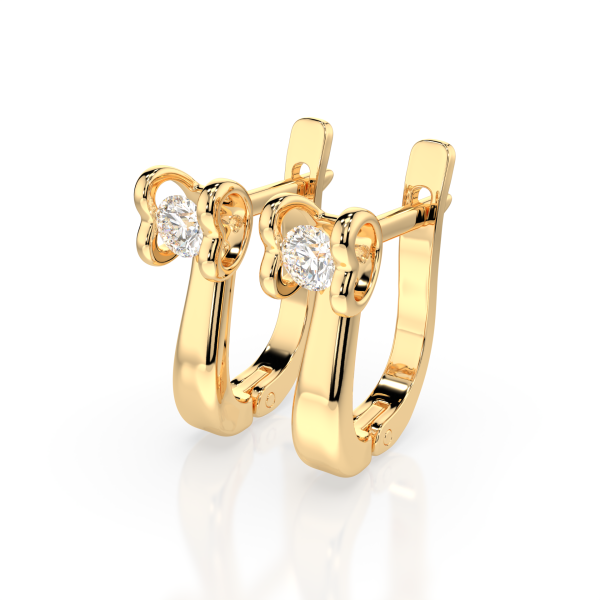 CARA DIAMANTI Златни обеци с диаманти K102-10013Y