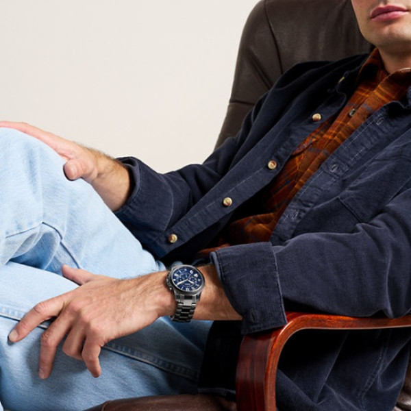 Fossil FS6133 мъжки хронограф със син циферблат – classicwatches.bg