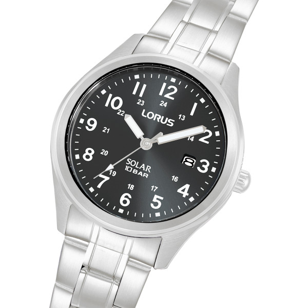 Lorus RX385AX9 мъжки соларен часовник с черен циферблат – ClassicWatches.bg