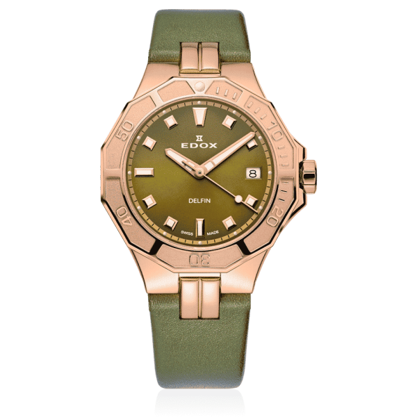 EDOX DELFIN DIVER LADY LADIES WATCH 53020 37RC VR