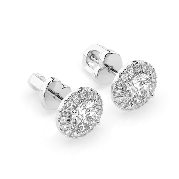 Cara обеци с диаманти 1.00+0.19 ct GIA сертификат K102-10095W