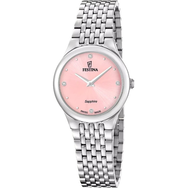 Festina F20096/2 дамски часовник розов циферблат
