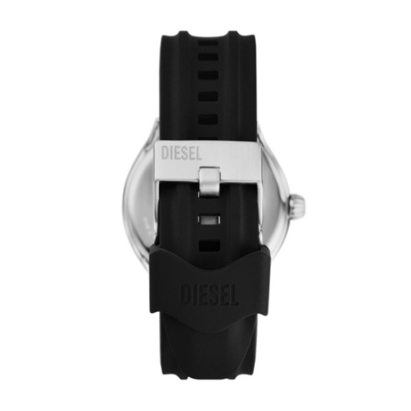 Мъжки часовник Diesel DZ2202 с червен циферблат и черна силиконова каишка – ClassicWatches.bg
