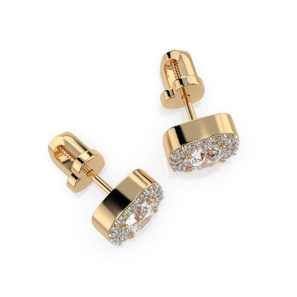 Златно бижу Cara обеци с диаманти 0.60+0.18 ct GIA сертификат K102-10152Y